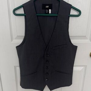 H&M Charcoal Buttoned Vest